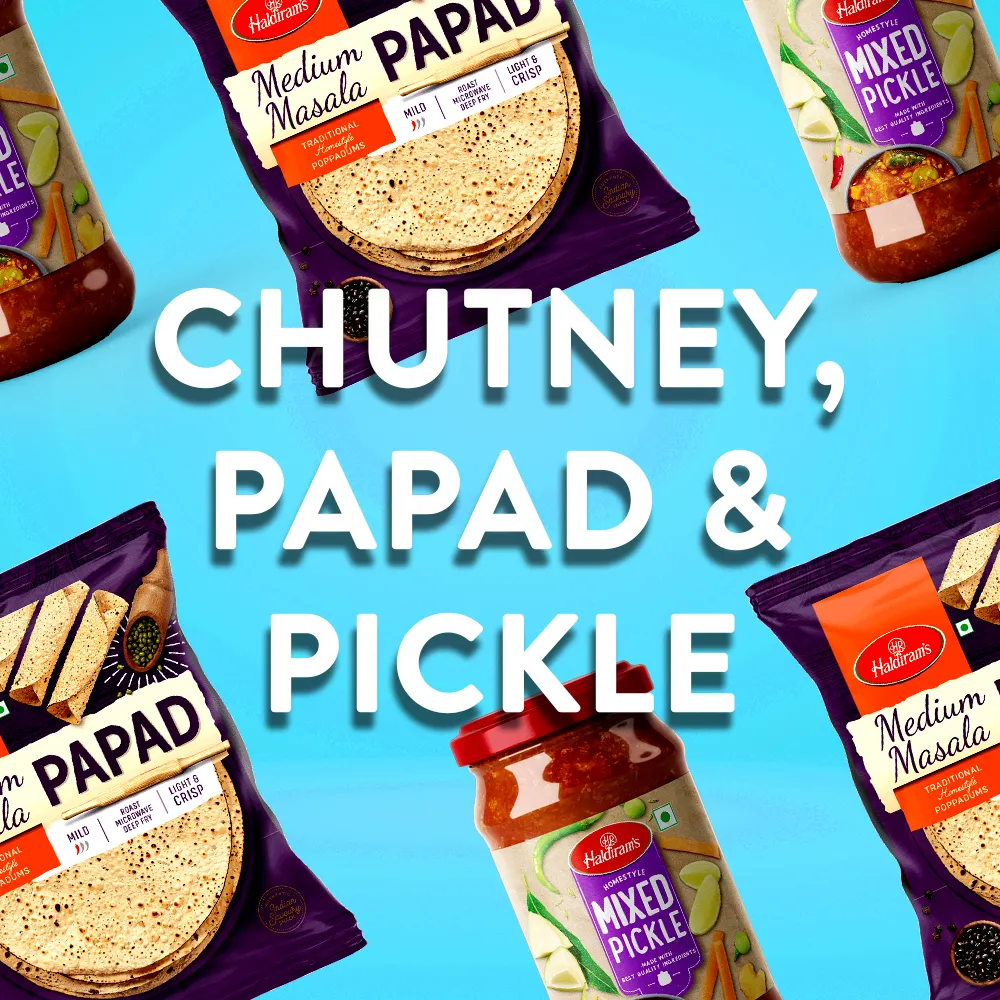 Chutney, Papad and Pickle