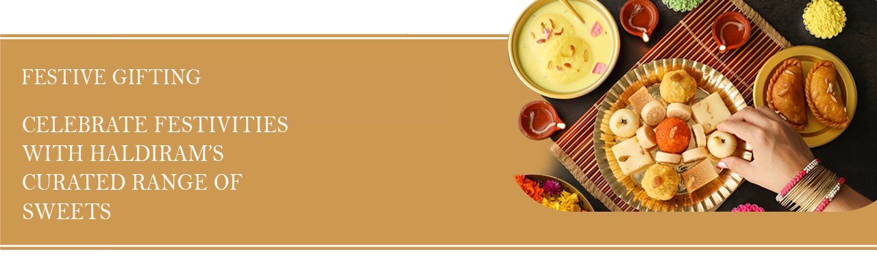 Festive spread of Haldiram's sweets and snacks